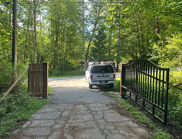 Sliding Gate Off-Track Repair in Highlands BC